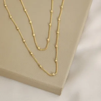 COLAR DUPLO CHOKER | GARGANTILHA DE BOLINHAS